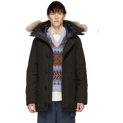 Shop Canada Goose Black Black Label Down Chateau Parka