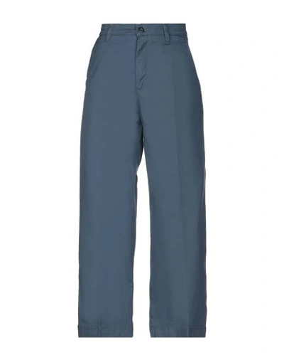 Shop Carhartt Casual Pants In Slate Blue