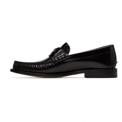 Shop Versace Black ' With Love' Loafers