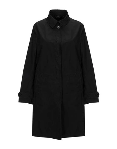 Shop Aspesi Overcoats In Black