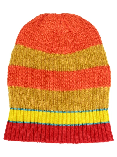 Shop Kenzo Striped Beanie In Fantasia