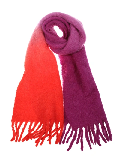 Shop Forte Forte Fringed Scarf In Ciclamino