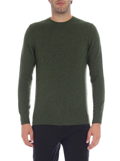 Shop Luigi Borrelli Round Neck Sweater In Green