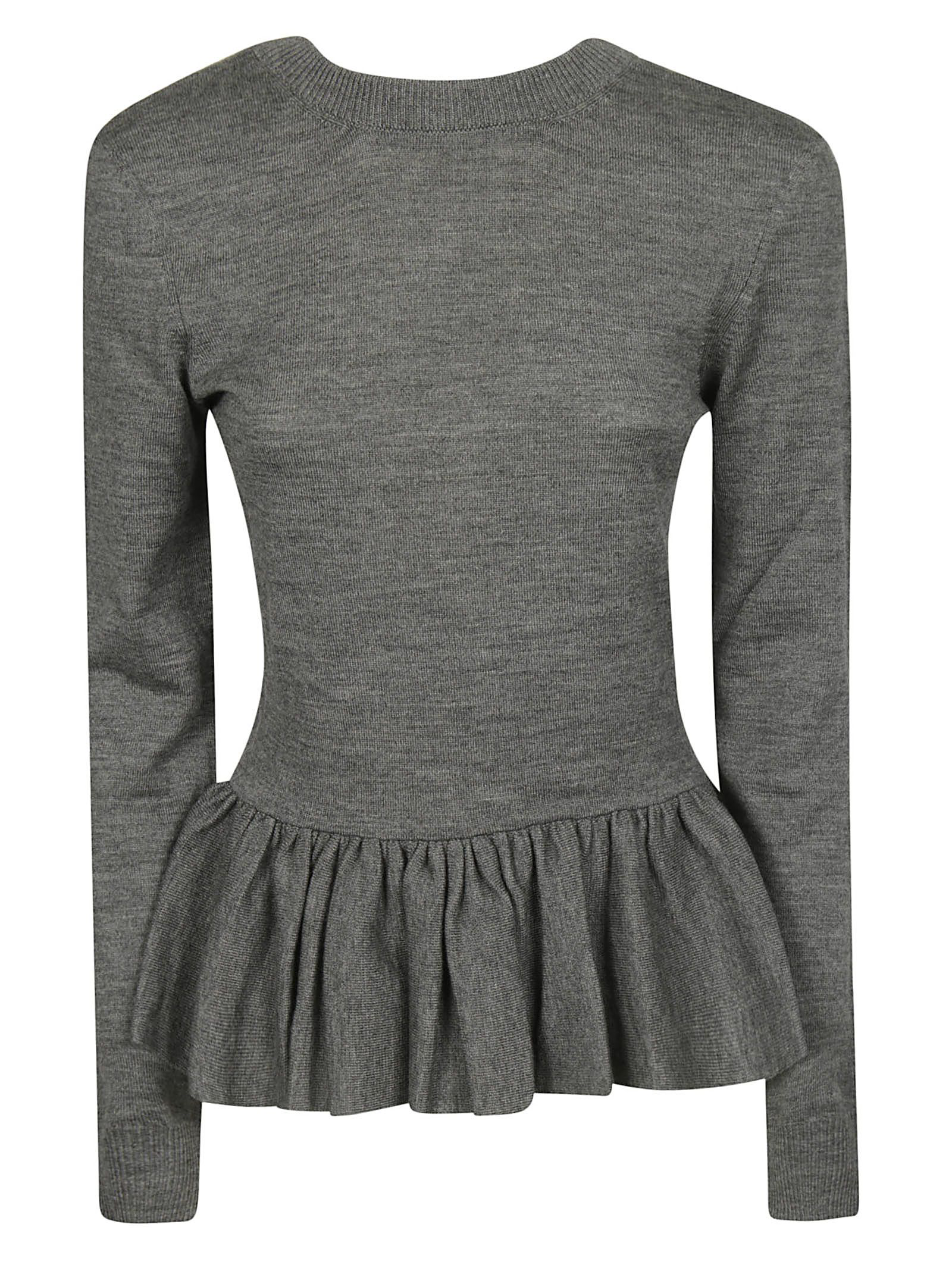 peplum knit top