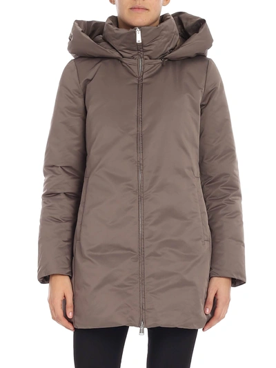 Shop Add Detachable Hood Jacket In Turtledove