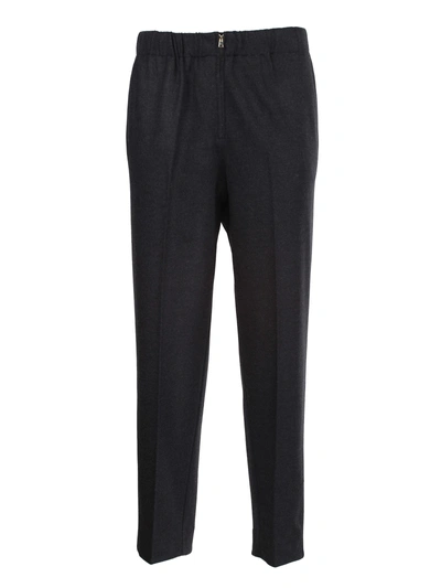 Shop Forte Forte Zipped Trousers In Antracite
