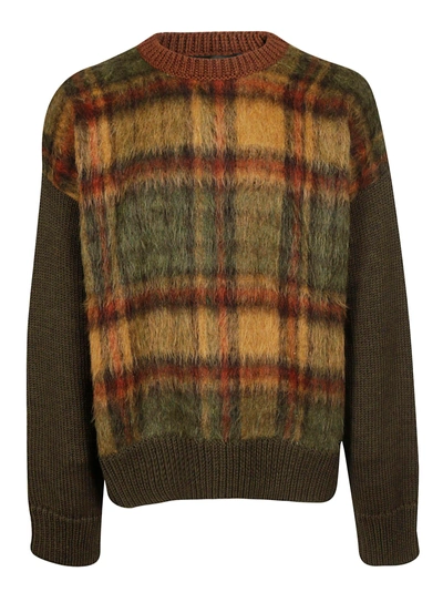 Shop Dsquared2 Checked Knit Sweater