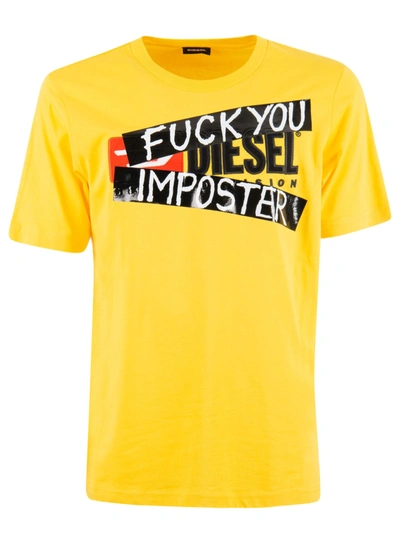 DIESEL FUCK YOU IMPOSTER PRINT T-SHIRT 10763512