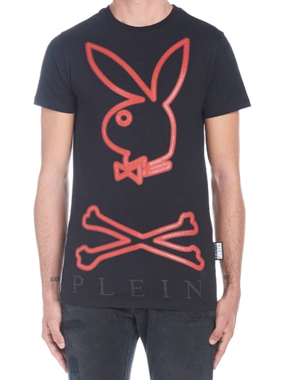 Shop Philipp Plein Playboy T-shirt In Black