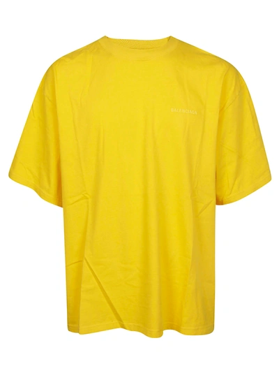 Self Help Print Cotton T Shirt In Yellow