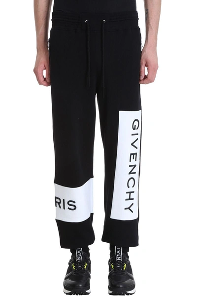 Shop Givenchy Jogging Black Cotton Pants