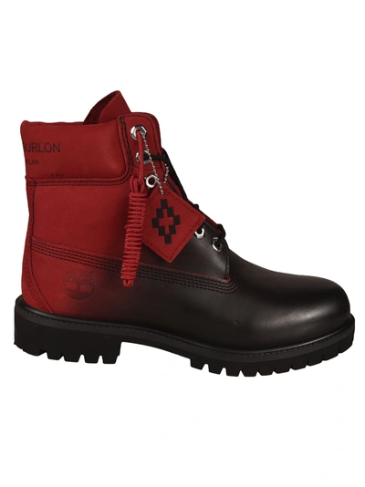 Marcelo Burlon Of Milan Timberland Up Boots In Rosso | ModeSens