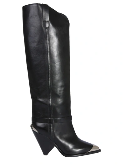 Shop Isabel Marant Texano Lenskee High Boots In Nero