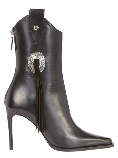 Shop Dsquared2 Rodeo Ankle Boots In Black