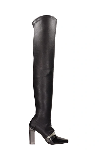 Shop Arcosanti Patent Leather High Boots In Black