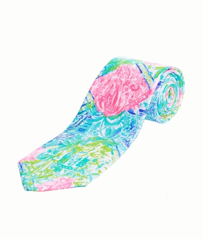 Shop Lilly Pulitzer Men's Silk Tie In Multi Cheek To Cheek Tie