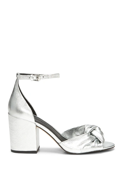 Shop Rebecca Minkoff Designer Silver Heels | Capriana Sandal Heels |