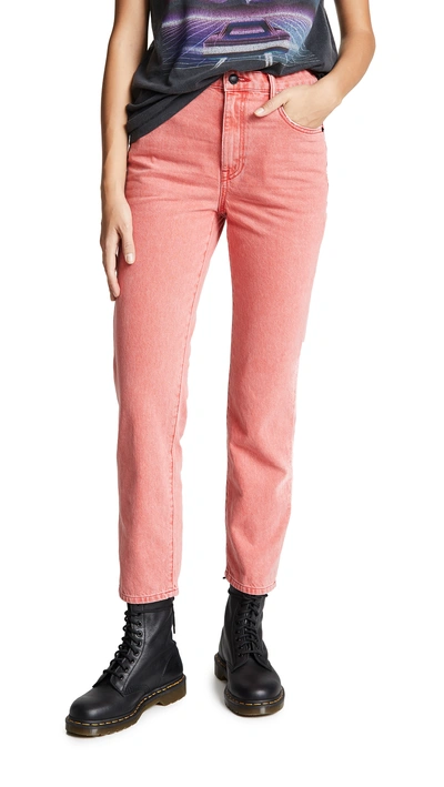 Shop Alexander Wang Cult Jeans In Red