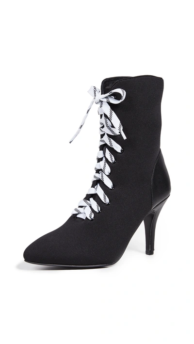 Shop Jaggar Fasten Lace Up Boots In Black