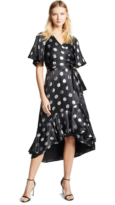 Shop Diane Von Furstenberg Sareth Dress In Black/silver
