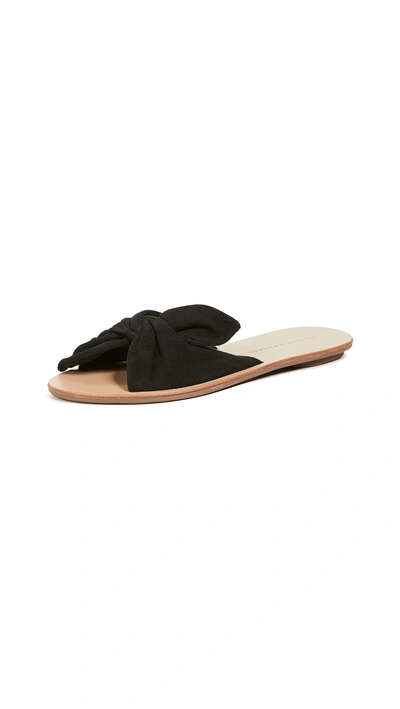 Shop Loeffler Randall Phoebe Knotted Slide Sandals In Black