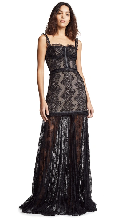 Shop Alexis Kieran Dress In Black Lace