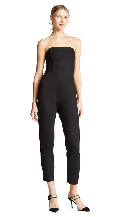 Shop Susana Monaco Strapless Jumpsuit In Black