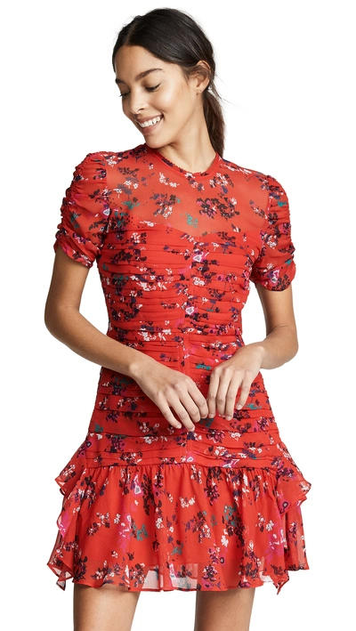 Shop Tanya Taylor Carti Dress In Red