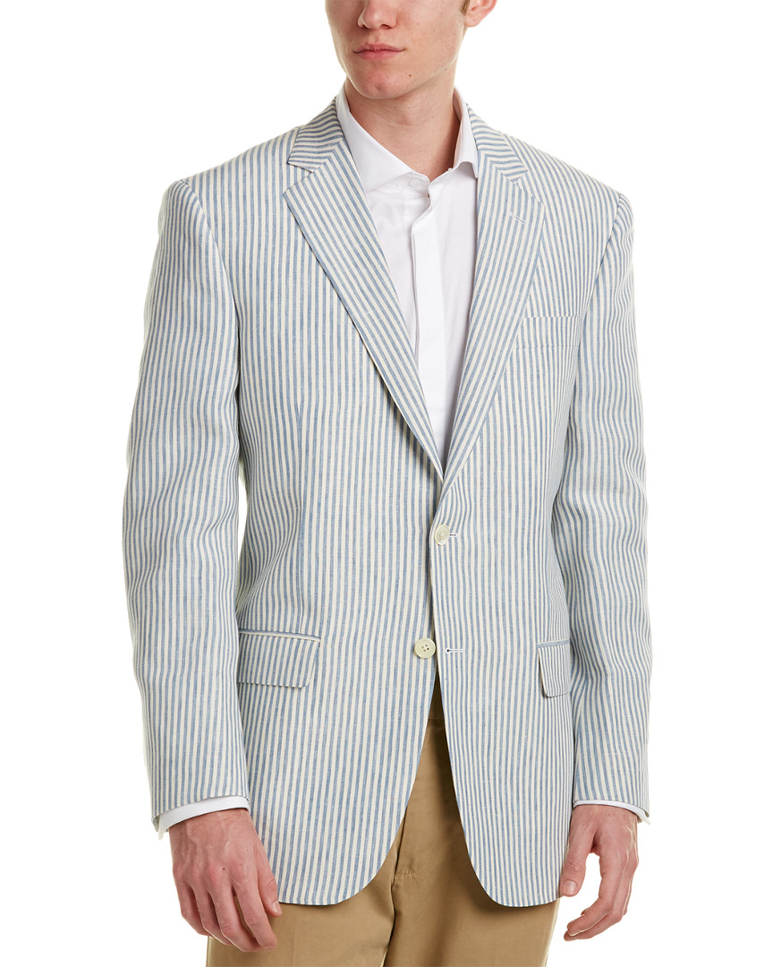 Brooks Brothers Madison Fit Linen Sportcoat In Blue ModeSens