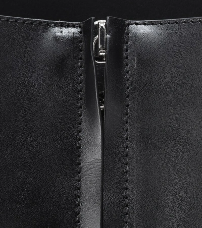Shop Alexander Mcqueen Leather Corset Belt In Black