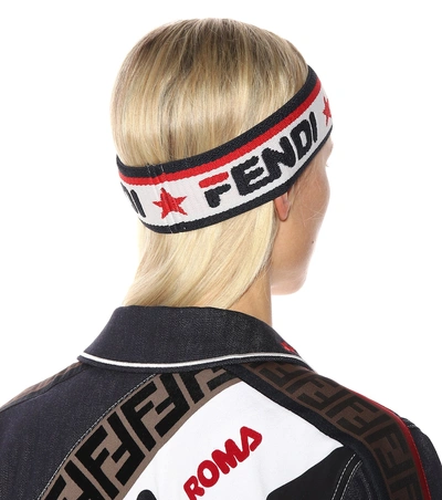 Shop Fendi Mania Headband In Multicoloured