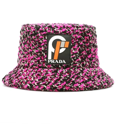 Shop Prada Wool-blend Bucket Hat In Pink