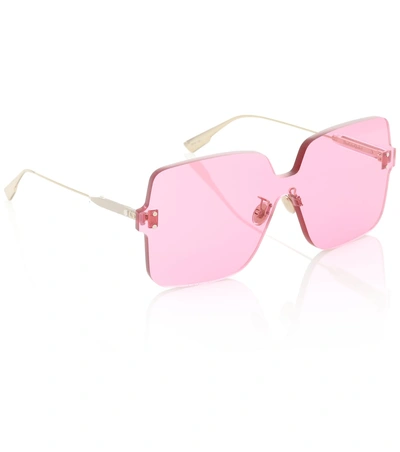 Shop Dior Colorquake1 Square Sunglasses In Pink