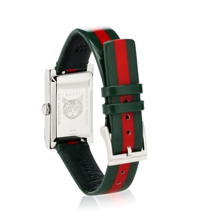 Shop Gucci G-frame Watch In Multicoloured