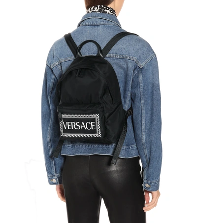 Shop Versace Vintage Logo Backpack In Black