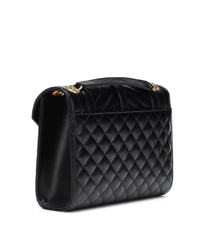 Saint Laurent Envelope Medium Shoulder Bag In Black