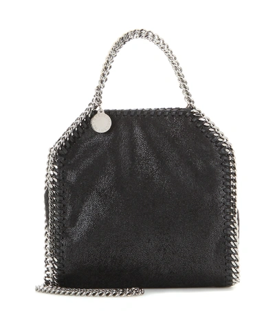 Shop Stella Mccartney Falabella Tiny Shoulder Bag In Black