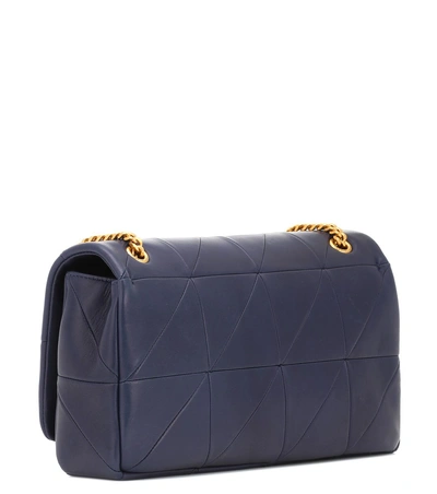 Shop Saint Laurent Jamie Medium Leather Shoulder Bag In Blue