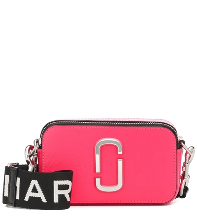 Shop Marc Jacobs Snapshot Small Leather Camera Bag In Red