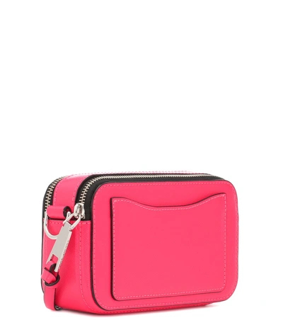 Shop Marc Jacobs Snapshot Small Leather Camera Bag In Red