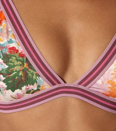 Shop Zimmermann Heathers Bikini Top In Multicoloured