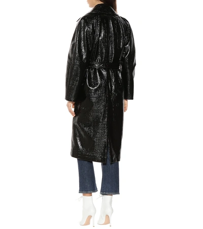 Shop Dorothee Schumacher Infinite Gloss Trench Coat In Black