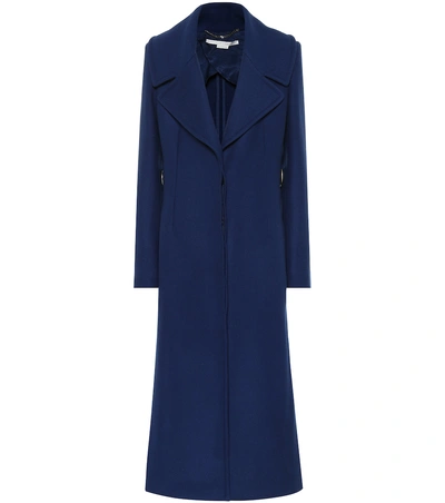 Shop Stella Mccartney Wool Coat In Blue