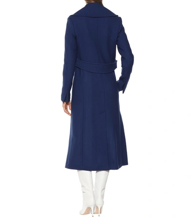 Shop Stella Mccartney Wool Coat In Blue