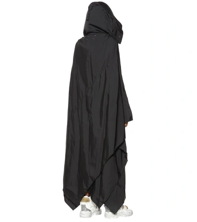 Shop Maison Margiela Hooded Cape In Black