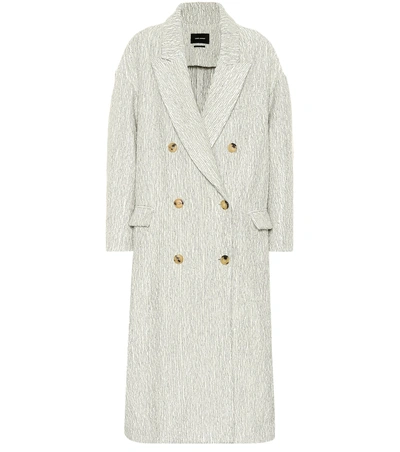 Shop Isabel Marant Habra Alpaca And Wool Coat In White