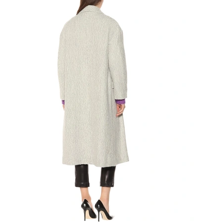 Shop Isabel Marant Habra Alpaca And Wool Coat In White