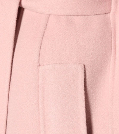 Shop Bottega Veneta Cashmere Coat In Pink