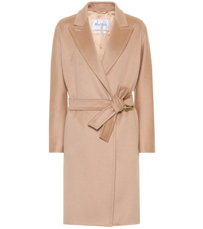 Shop Max Mara Samanta Cashmere Coat In Beige