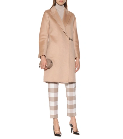 Shop Max Mara Samanta Cashmere Coat In Beige